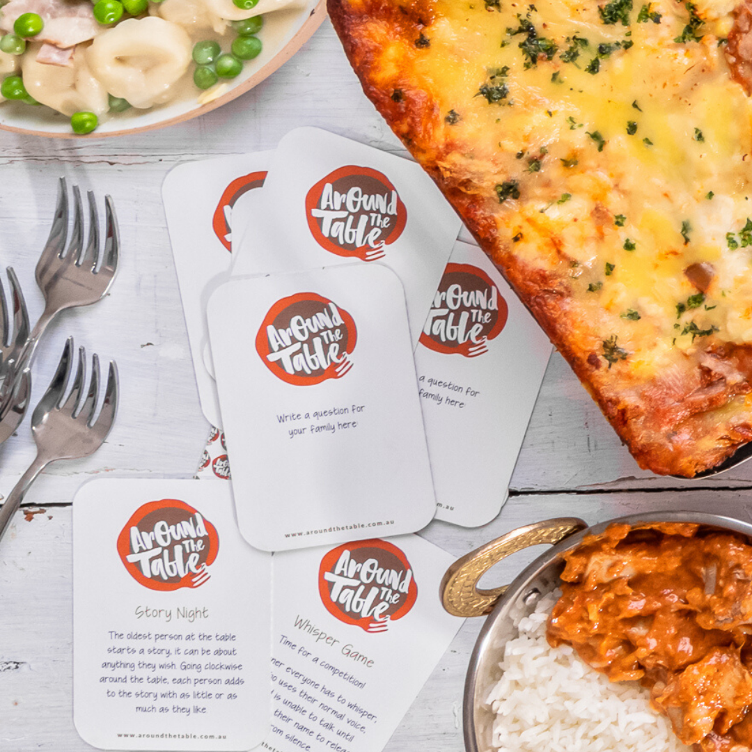 Family Dinner Conversation Cards that make mealtimes fun!